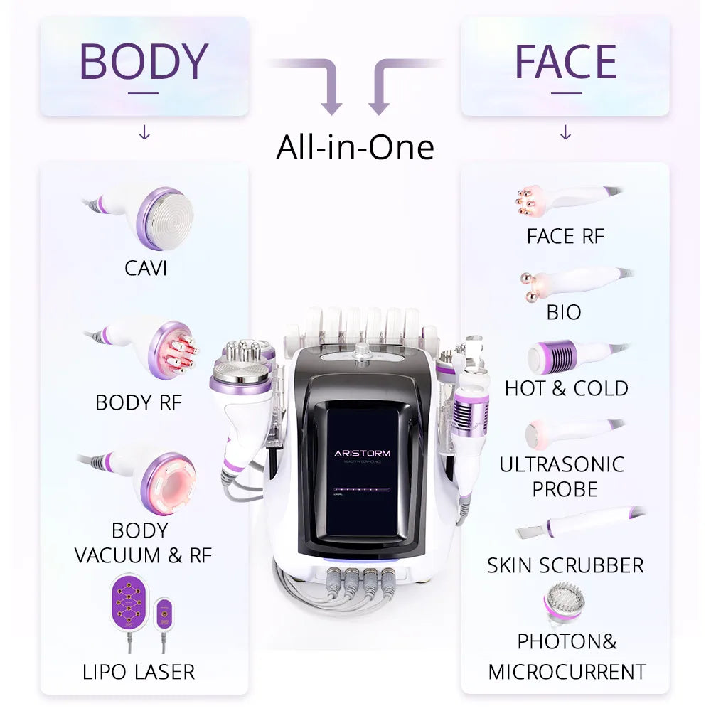 Aristorm S Shape Machine 40K Ultrasound Body Shape Facial Lifting home appliance body shaping massage equipment