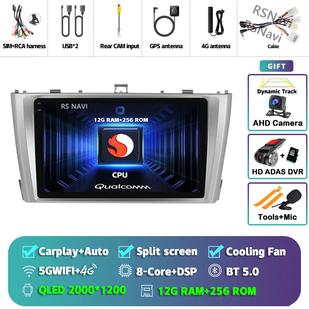 Android 14 Car Radio For Toyota Avensis T27 2009 - 2015 Navigation GPS Multimedia Player Stereo wifi+4G Carplay auto video 2din
