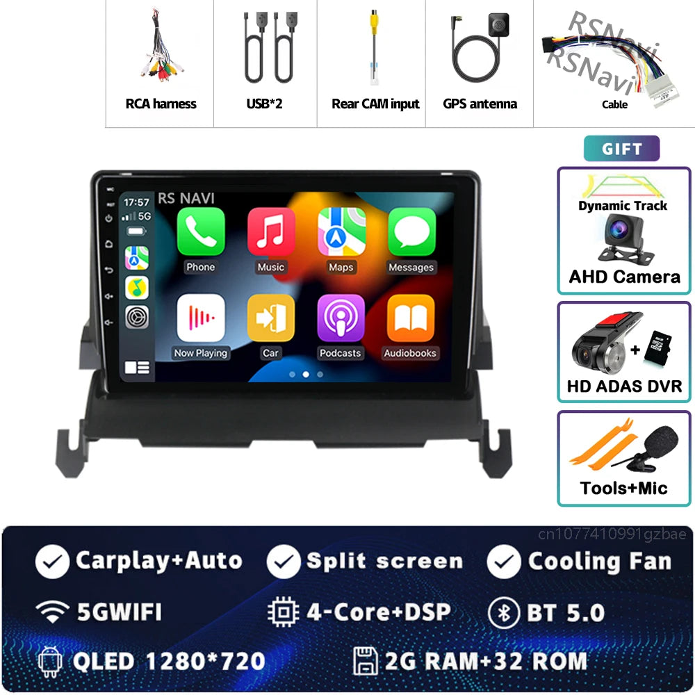 Android 14 CarPlay Car Radio for Dodge Journey 2009 2010 2011 2012 Multimedia Navigation GPS Stereo Auto video Head Unit 2 DIN
