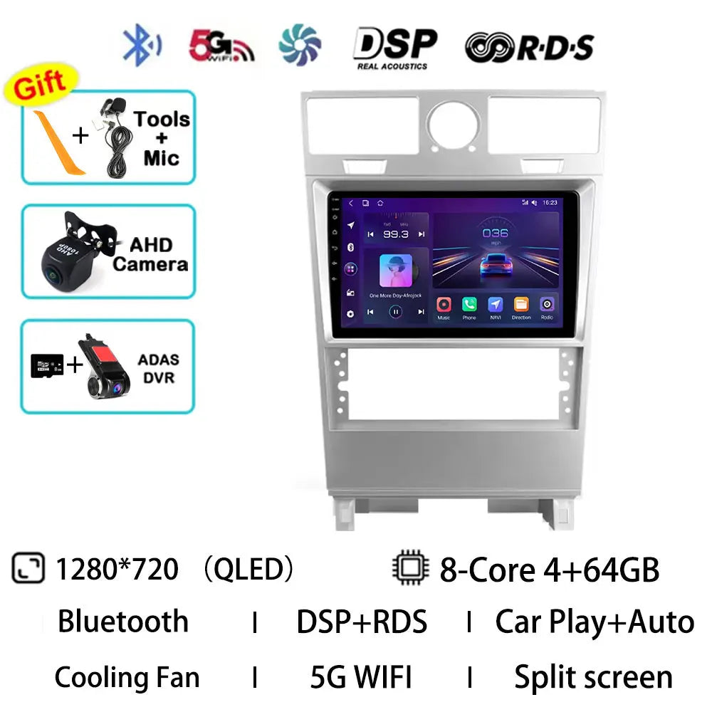 Android 15 Car Radio For Lincoln Navigator 2002 - 2006 GPS Wireless Carplay Auto Multimedia Player Navi Head Unit Stereo QLED BT