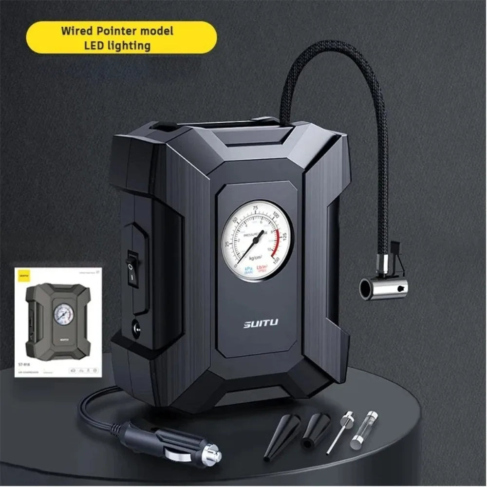 Toolbox Car Inflation Pump Air Compressor Intelligent Tire Inflation Pump 12V Portable Car Tire Inflation Machine
