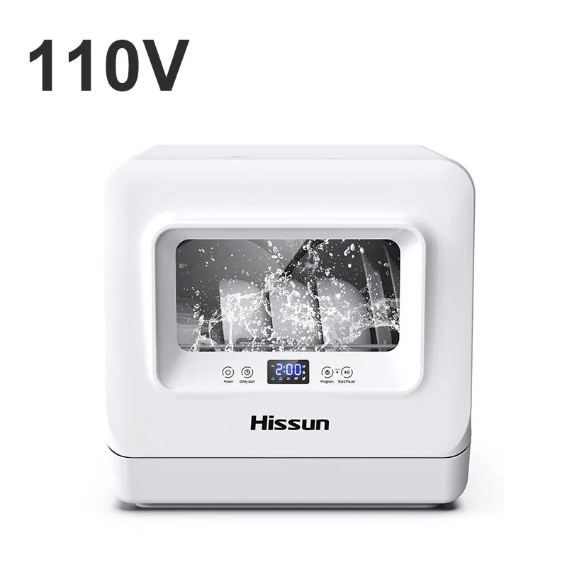 110V Cross border Export Desktop Household Non Installation Fully Automatic Dishwasher Intelligent