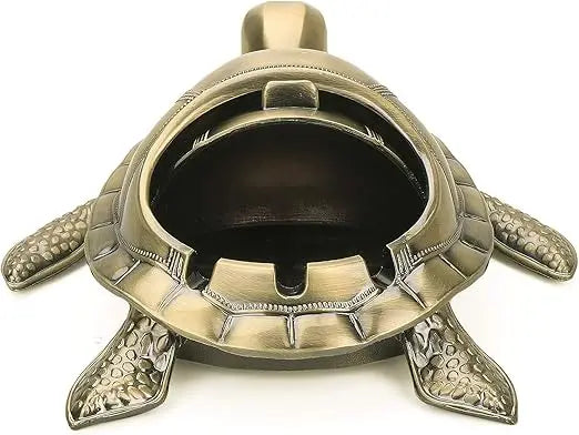 Exquisite Luxury Office or Home Tabletop Decoration Christmas Gifts Lucky Shape gold brass Ashtray