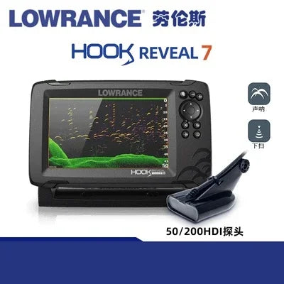 LOWRANCE Lawrence HOOK marine fish detector 7X high-definition sonar raft fishing route sub sea fishing detector