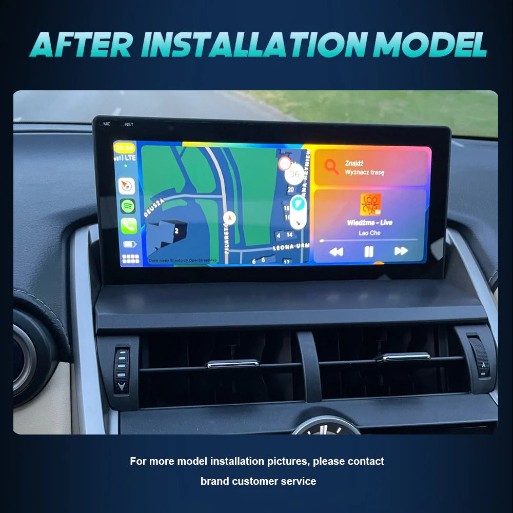 Android 14 8G 128G For Lexus NX NX200 NX200T 300h 2014-2021 Car Radio GPS Navigation Multimedia Player CarPlay Autoradio DSP