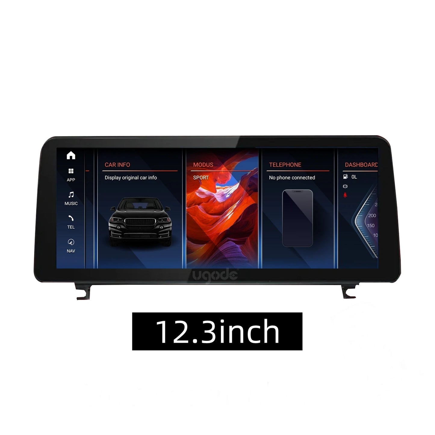 Ugode 12.3'' Android 13 Screen Display Wireless CarPlay Head Unit AUTO For BMW Z4 E89 Car Multimedia Video Players GPS Bluetooth