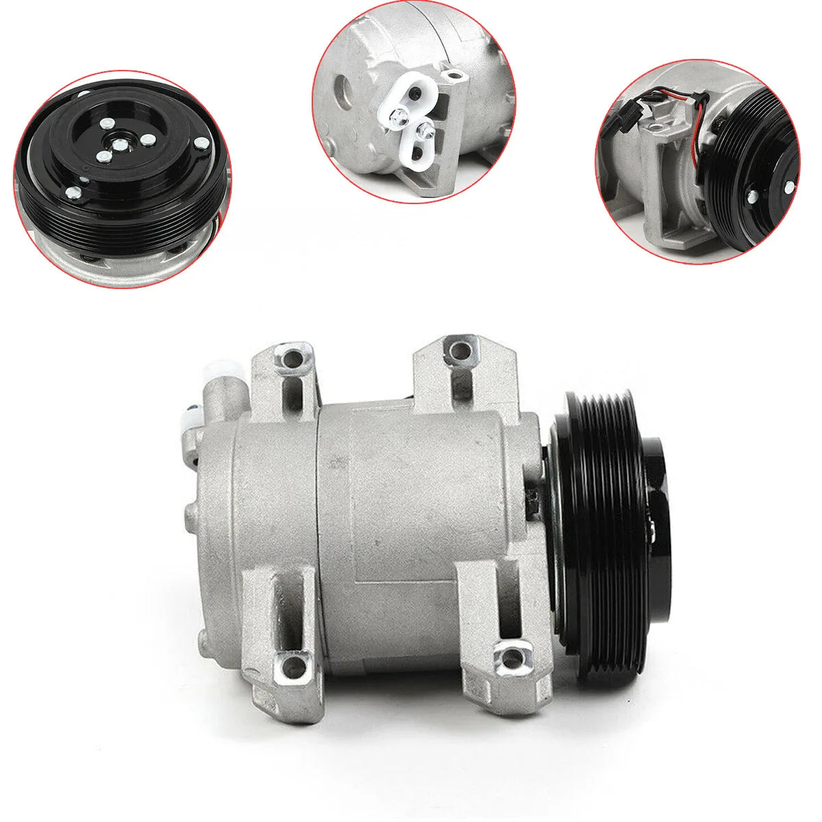 A/C Air Compressor Fit For Nissan Rogue 2.5L 2008 2009 2010 2011 2012 2013 Sport Utility 4-Door AC Compressor With Clutch