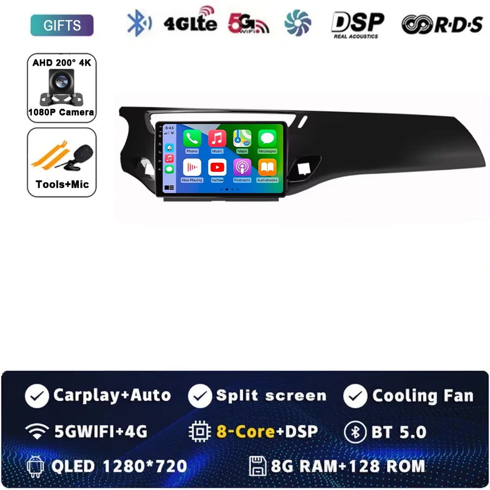 Car Radio Carplay Android 15 For Citroen C3 DS3 2010 - 2016 Navigation GPS Android Auto Multimedia Player Stereo 4G Wifi No 2din
