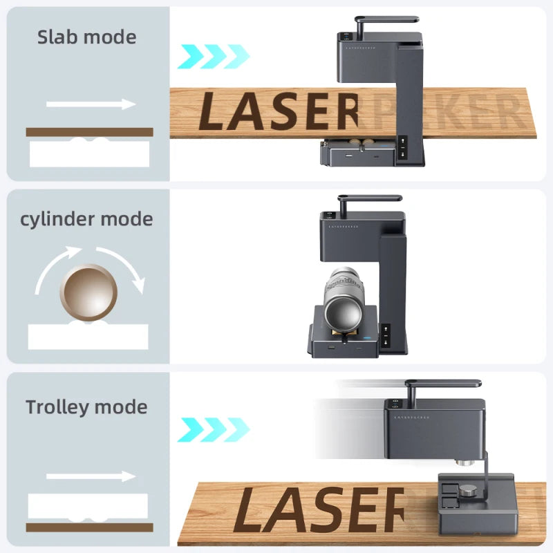 LaserPecker 450nm Laser Engraver Portable Handheld MINI Engraver Machine For Cutting Wood Metal Leather LOGO Mark LP2
