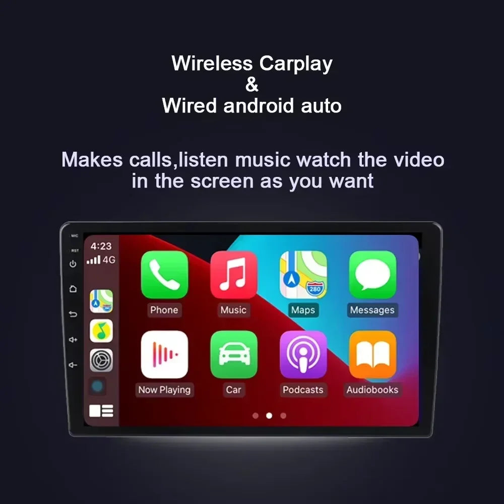 Carplay 8G+256G 9'' Android 14.0 Car multimedia Player Navigation GPS 4G LTE Stereo Radio For BMW MINI F54-F57 R55-R61 2007-2018