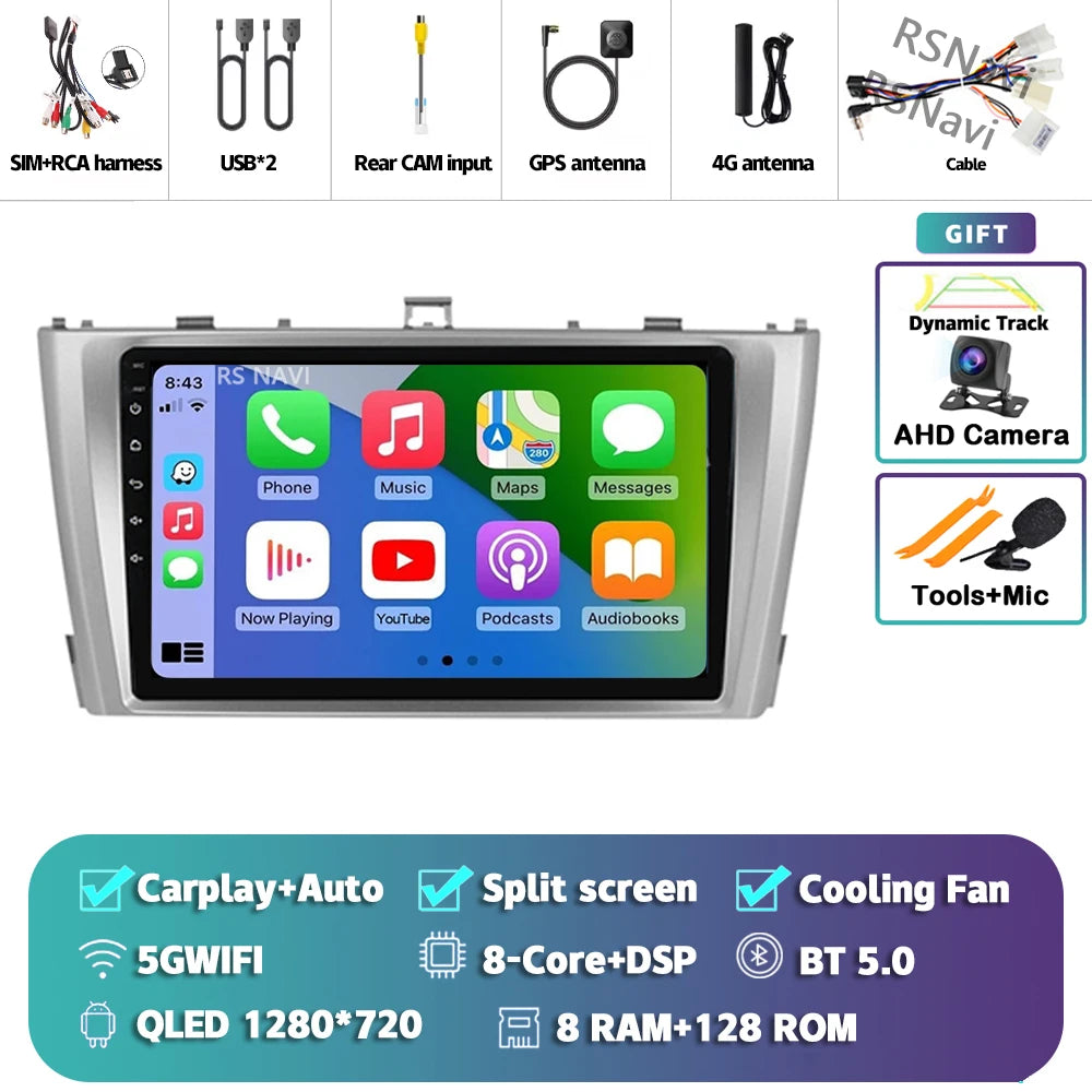 Android 14 Car Radio For Toyota Avensis T27 2009 - 2015 Navigation GPS Multimedia Player Stereo wifi+4G Carplay auto video 2din