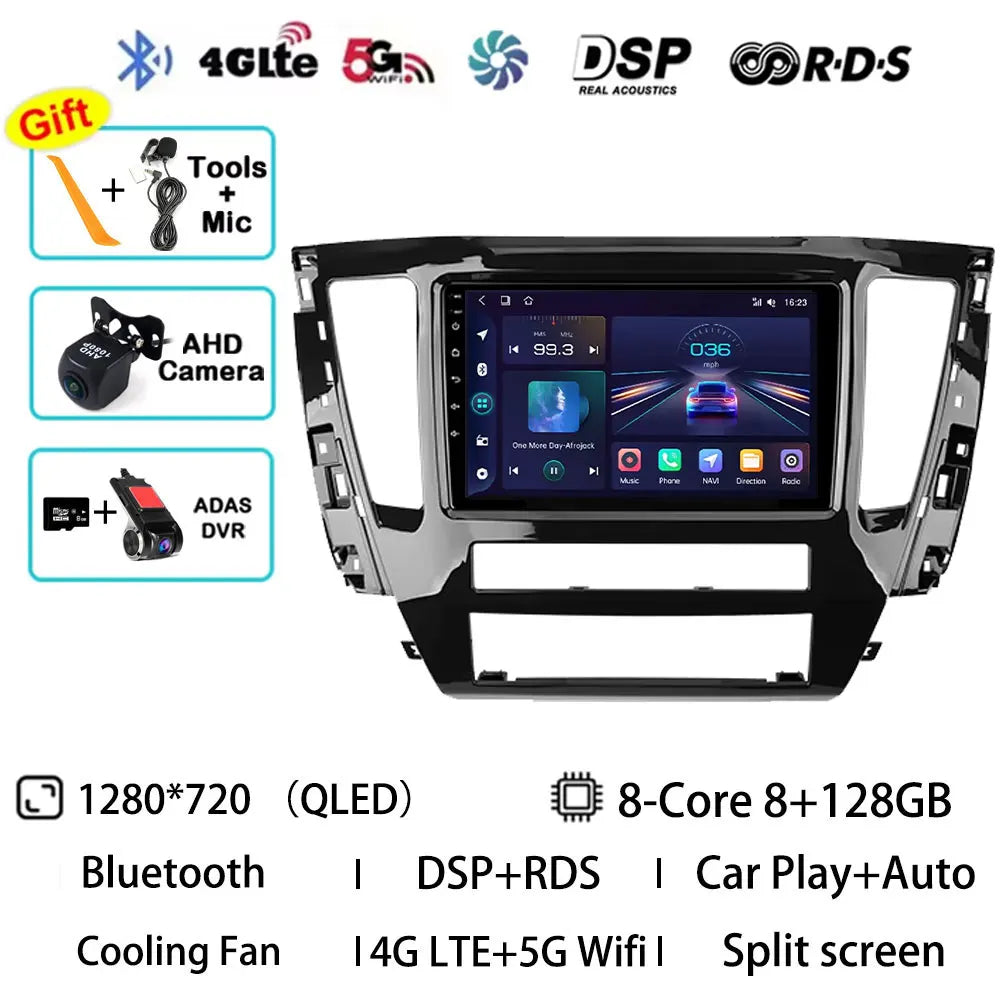 Android 15 Car Radio For Mitsubishi Pajero Sport 3 2020 - 2021 GPS Multimedia Player Navi Head Unit Stereo 360 Camera QLED Video
