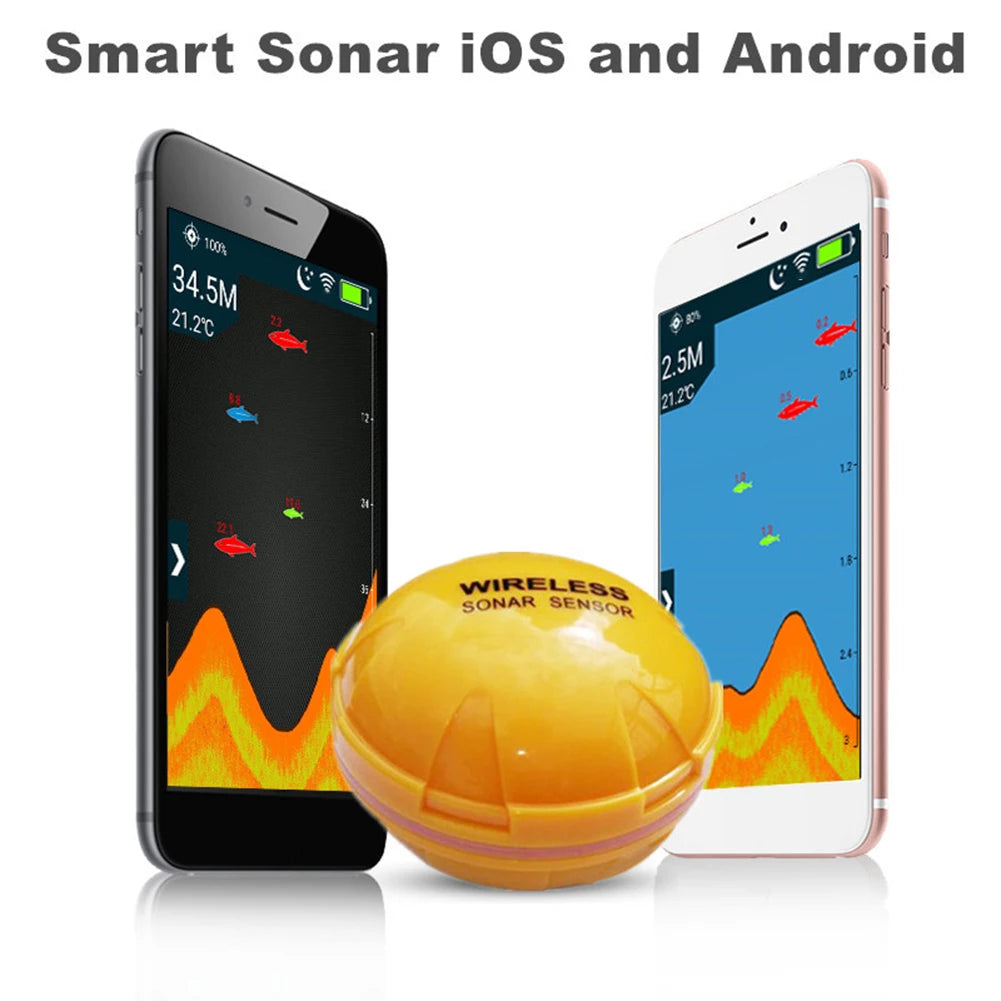2.4GHZ WIFI Sonar Fish Finder 100M Wireless Fishing Sounder Echo Sounder Detect Finder fishing for Lake Sea Fishing IOS& Android