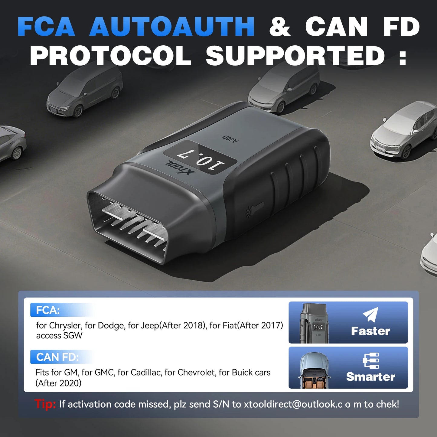 XTOOL Anyscan A30D BT OBD2 Scanner Full System 16+ Service Bidirectional Scan Tools Lifetime Free Update CAN FD FCA Andriod IOS