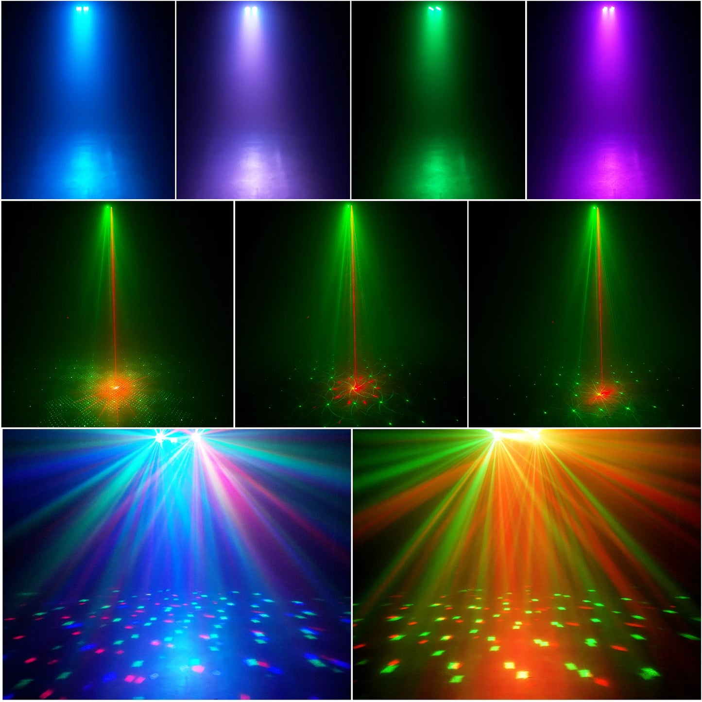 U`King 30W Mini Stage Disco Light Rotating Magic Ball Light With Bracket Remote Control Stage Lighting For KTV Christmas Party