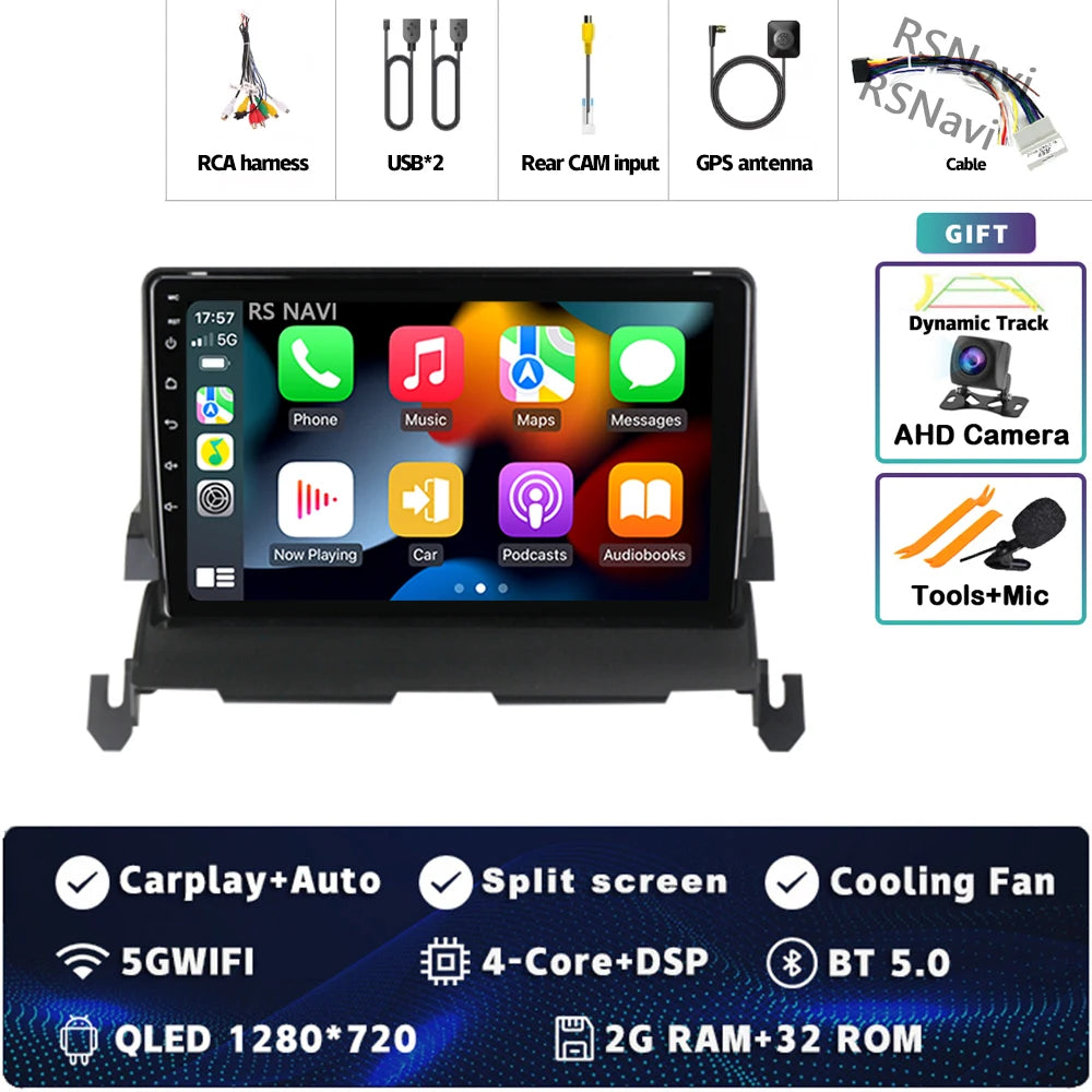 Android 14 CarPlay Car Radio for Dodge Journey 2009 2010 2011 2012 Multimedia Navigation GPS Stereo Auto video Head Unit 2 DIN