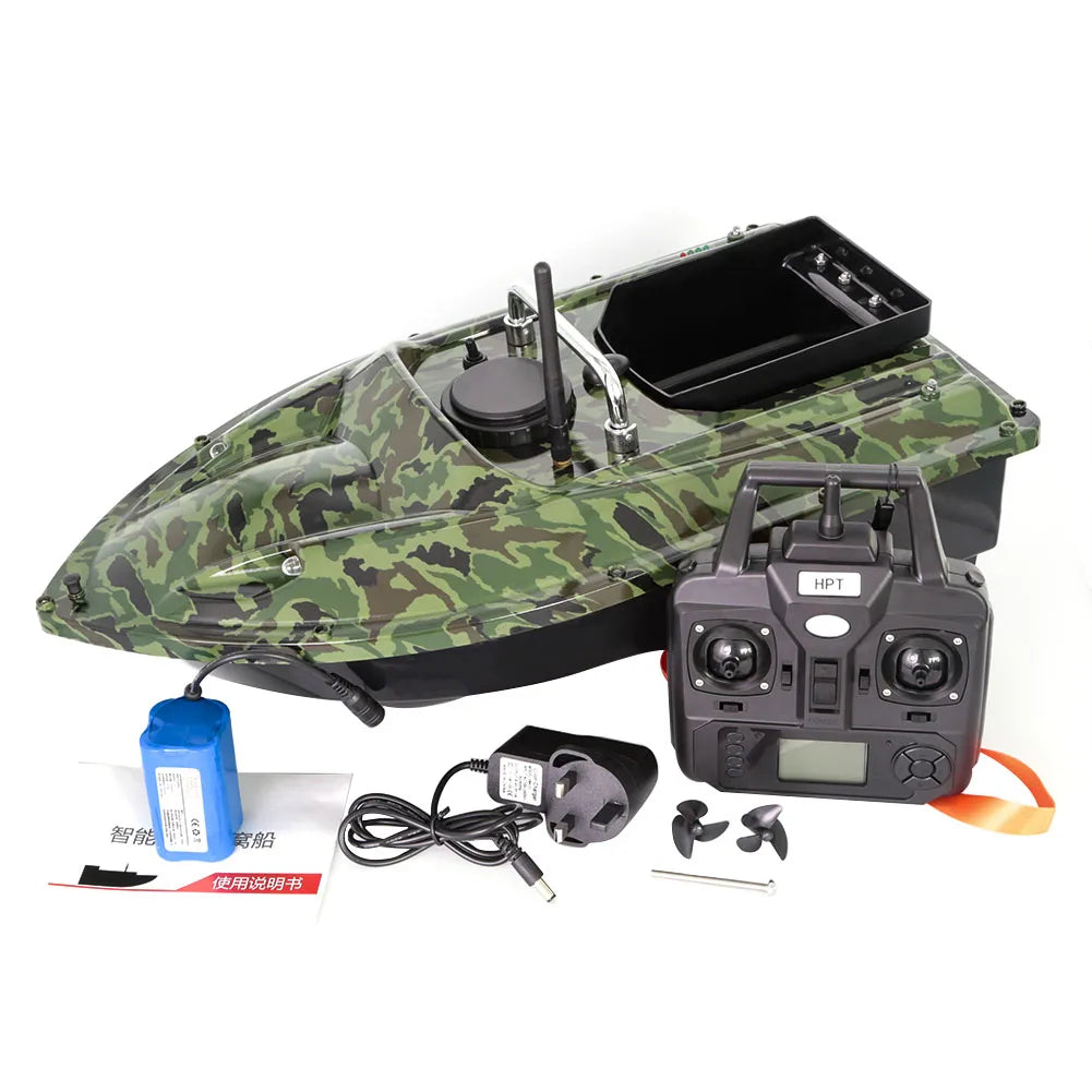 VERY100 500M RC Wireless Fishing Bait Boat GPS Position Hook/Bait post,LCD GPS Sonar Fish Finder,Bag,Batteries for Angling Sport