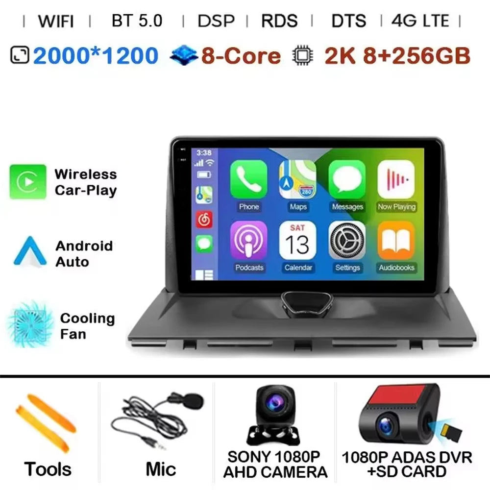 Android 14 CAR Radio For Peugeot Expert 2 G9 2007 - 2017 GPS Navigation Screen Touch Stereo Head Unit Cam Multimedia Player