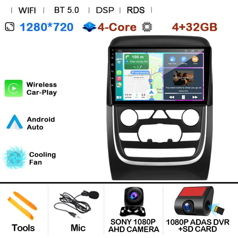 Car Radio Multimedia Video Player For Dodge Durango 3 WD 2013 - 2020 Navigation GPS Android 14 No 2din 2 din dvd 4G Carplay