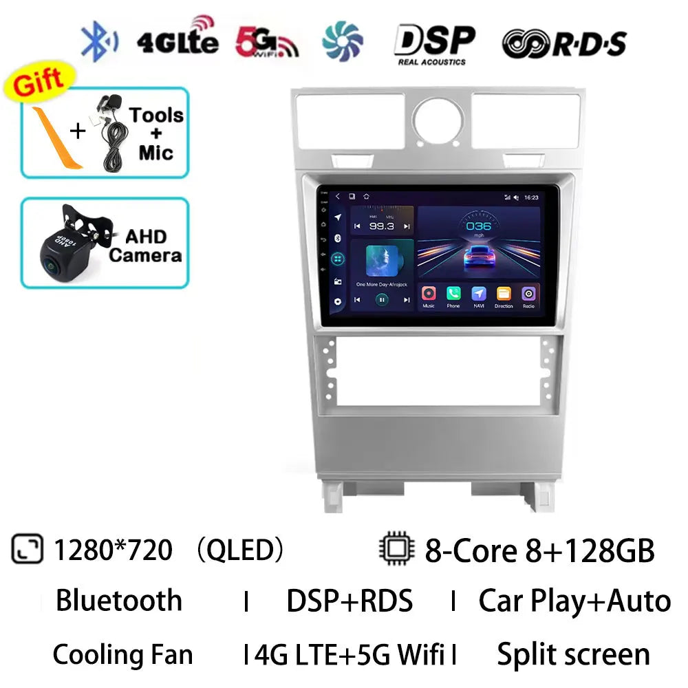 Android 15 Car Radio For Lincoln Navigator 2002 - 2006 GPS Wireless Carplay Auto Multimedia Player Navi Head Unit Stereo QLED BT