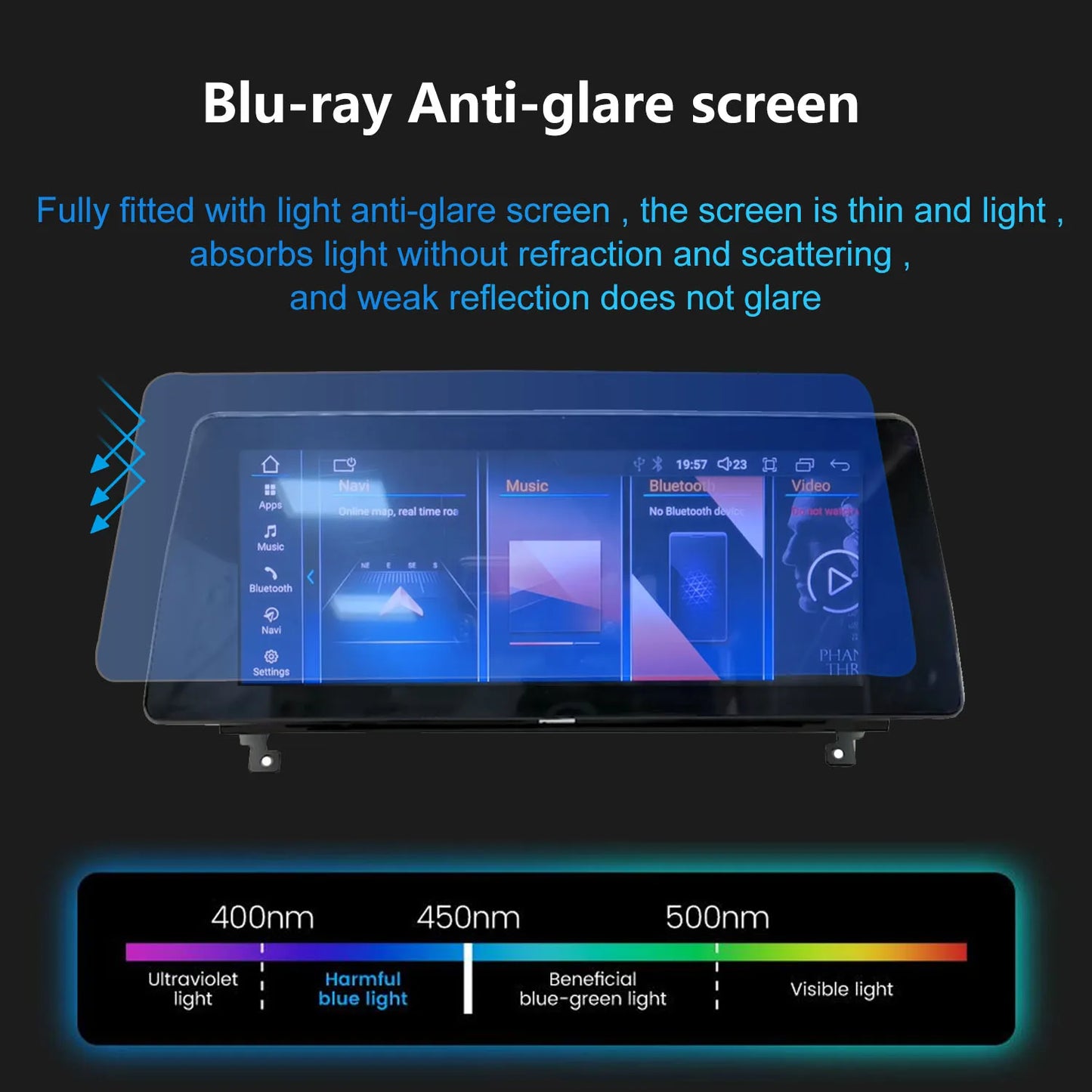 Ugode 12.3'' Android 13 Screen Display Wireless CarPlay Head Unit AUTO For BMW Z4 E89 Car Multimedia Video Players GPS Bluetooth