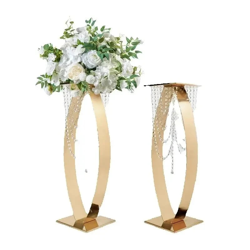 4/5/10 PCS 30-Inch Metal Flower Rack Stands for Wedding Centerpieces Event Party Decor Road Lead Flower Arrangement Supports
