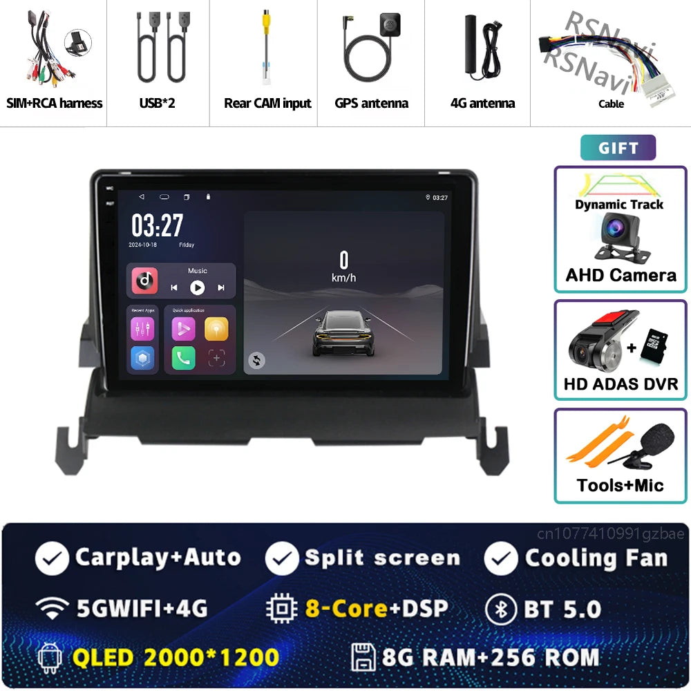 Android 14 CarPlay Car Radio for Dodge Journey 2009 2010 2011 2012 Multimedia Navigation GPS Stereo Auto video Head Unit 2 DIN