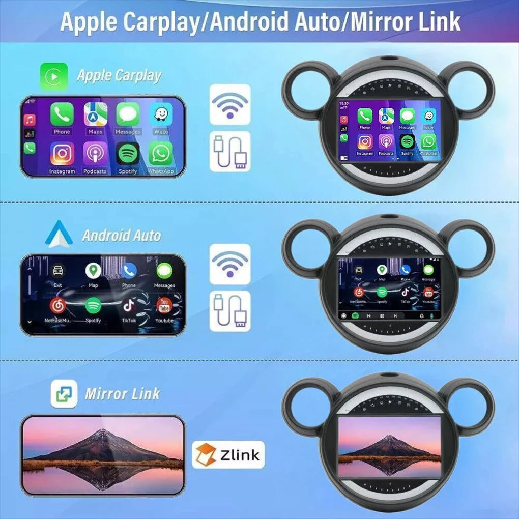 for BMW Mini R60 10-16 Android14 Wireless CarPlay Android Auto Clubman Countryman Wireless Auto AHD Carplay 1+32G