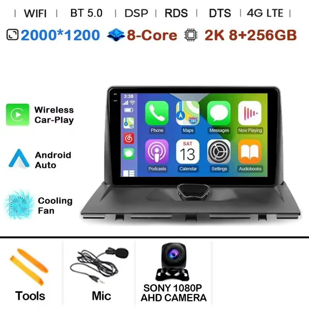 Android 14 CAR Radio For Peugeot Expert 2 G9 2007 - 2017 GPS Navigation Screen Touch Stereo Head Unit Cam Multimedia Player