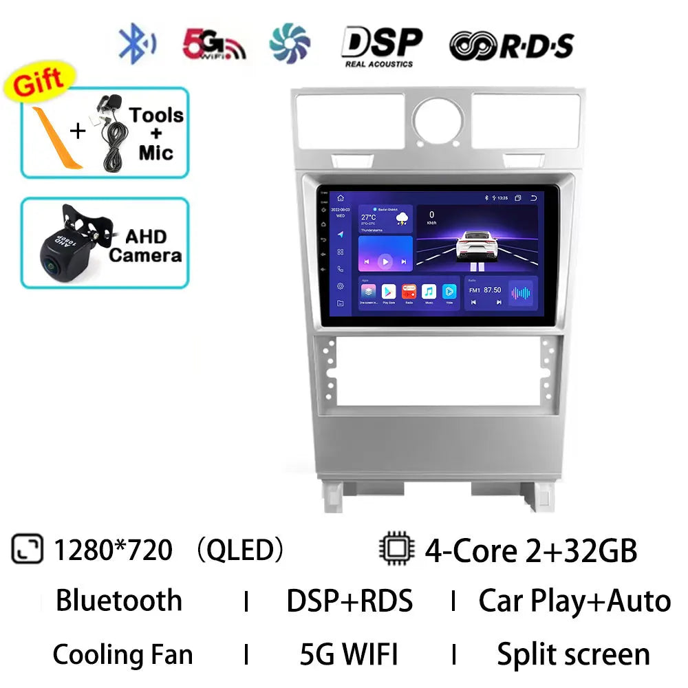 Android 15 Car Radio For Lincoln Navigator 2002 - 2006 GPS Wireless Carplay Auto Multimedia Player Navi Head Unit Stereo QLED BT