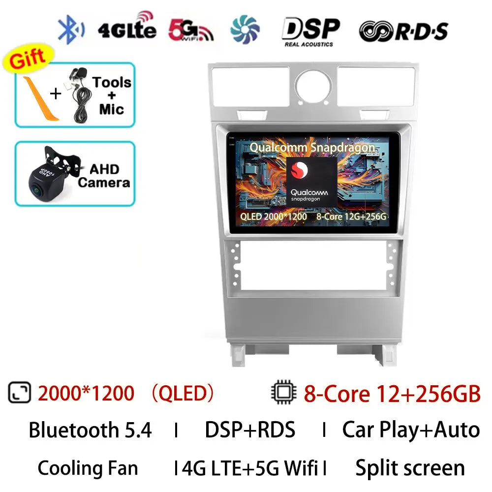 Android 15 Car Radio For Lincoln Navigator 2002 - 2006 GPS Wireless Carplay Auto Multimedia Player Navi Head Unit Stereo QLED BT