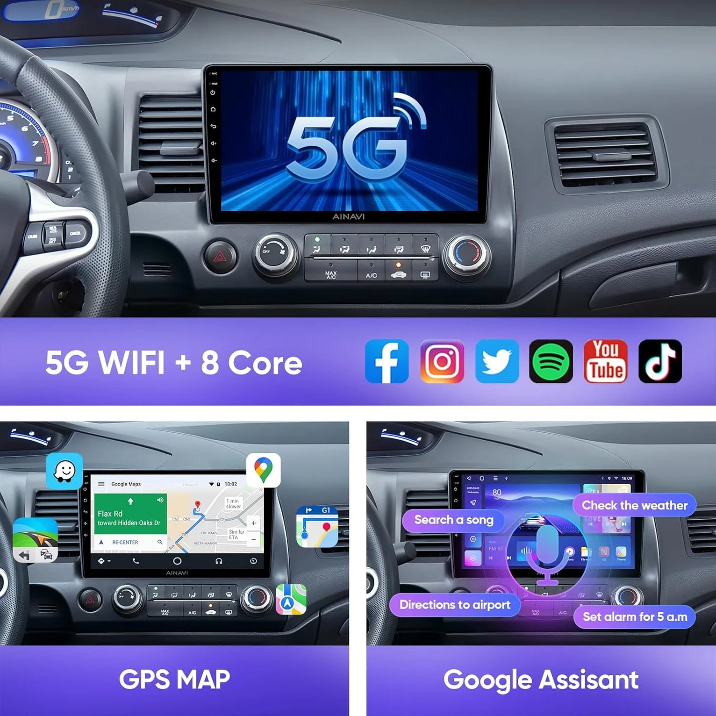 Android 14 Carplay Car Radio For Infiniti M35 2003 - 2010 NISSAN FUGA 2005 - 2010 Navigation Multimedia Player Stereo WiFi+4G BT