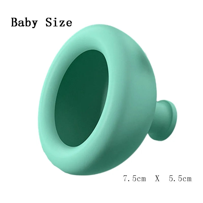 Silicone Pressure Drum Massage,Sputum Remover Cup Pressure Drum Massage Cup Chest Percussion Cup for burping Adults