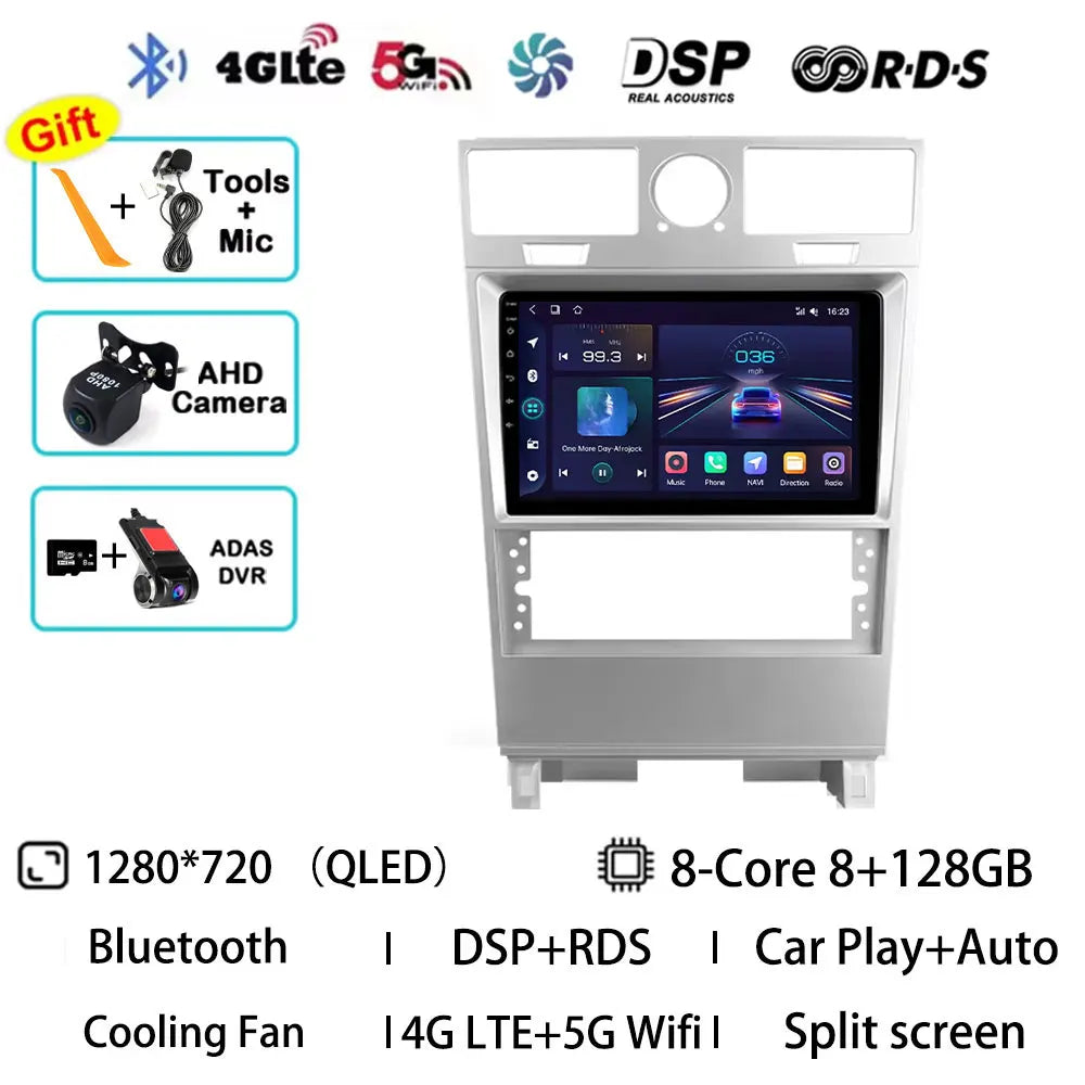 Android 15 Car Radio For Lincoln Navigator 2002 - 2006 GPS Wireless Carplay Auto Multimedia Player Navi Head Unit Stereo QLED BT