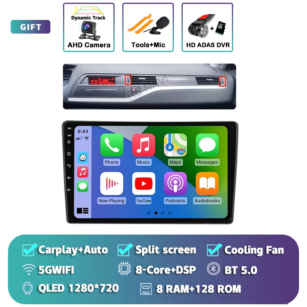 Android 14 Carplay Car Radio Multimedia For Citroen C5 2008 2009 2010 -2017 navigation video DVD Autoradio Stereo 2din Head Unit
