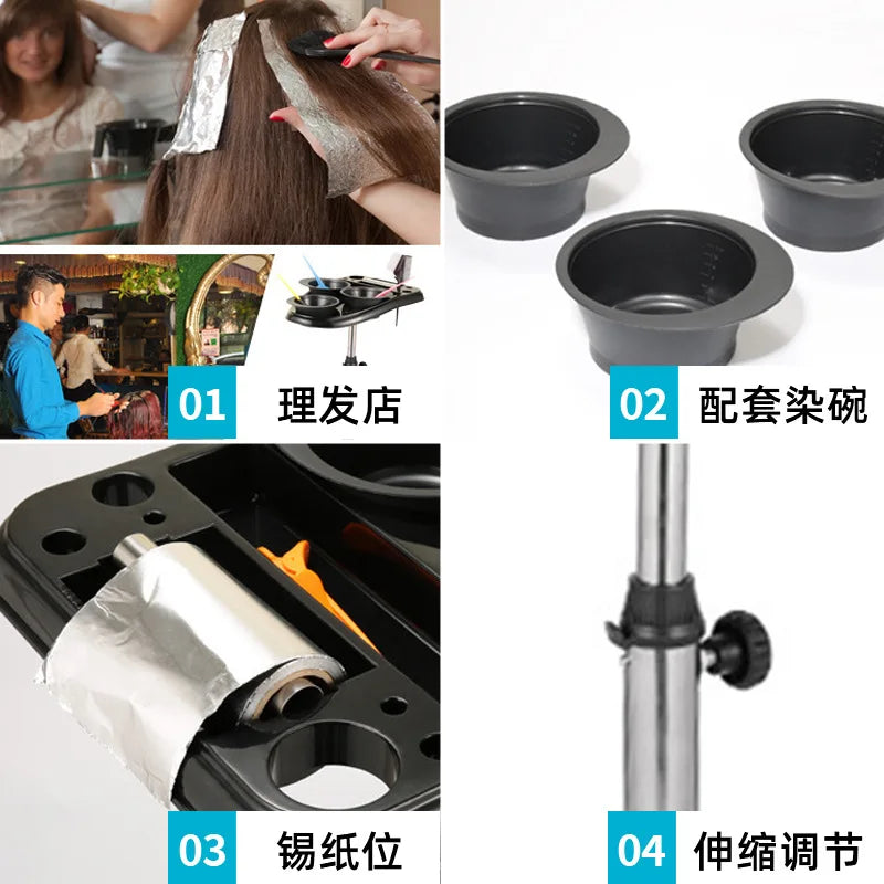 Barbershop Hair Dye Car Hairdressing Stainless Steel With Tin Foil Machine Hot Dyeing Hair Cutting Tool Mobile Scalable Car