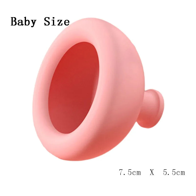 Silicone Pressure Drum Massage,Sputum Remover Cup Pressure Drum Massage Cup Chest Percussion Cup for burping Adults