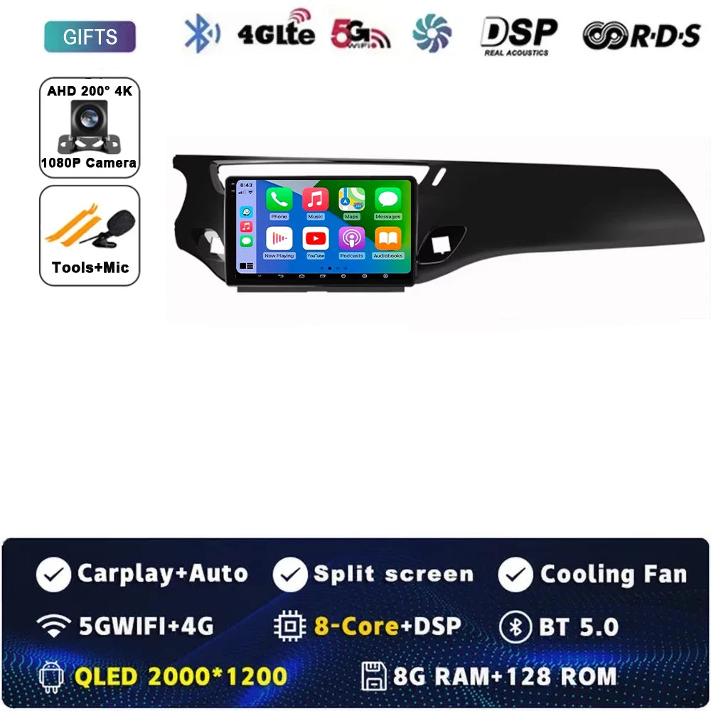 Car Radio Carplay Android 15 For Citroen C3 DS3 2010 - 2016 Navigation GPS Android Auto Multimedia Player Stereo 4G Wifi No 2din