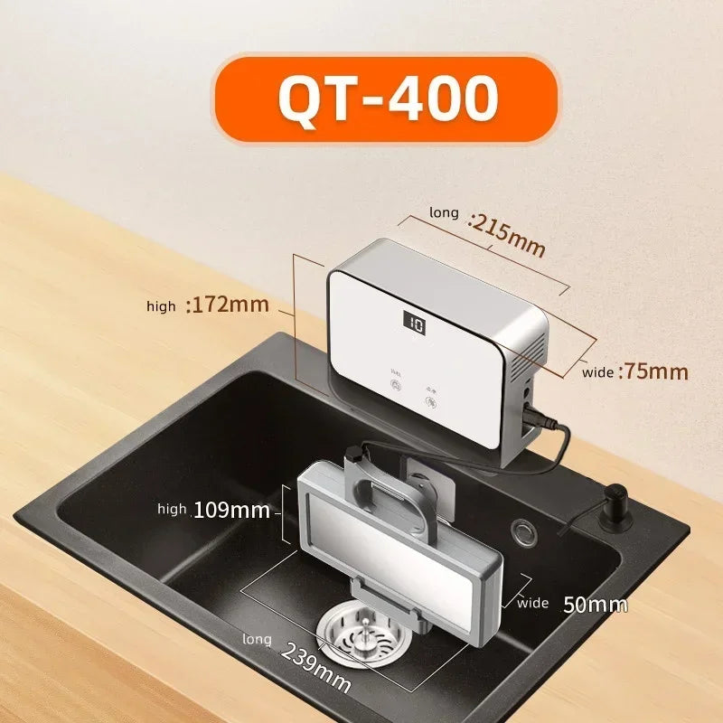 Q7-400H Ultrasonic Dishwasher Household Portable Dish Washer Small Freestanding Sink Dishwasher Au