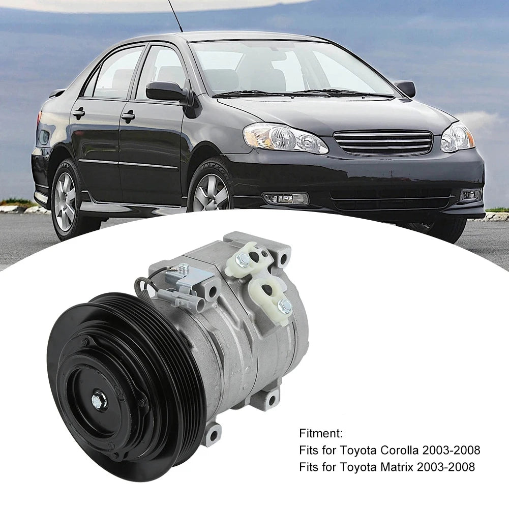 Air Conditioning Compressor CO27000C Fits for Matrix 2003-2008 L4 1.8L 10S15L
