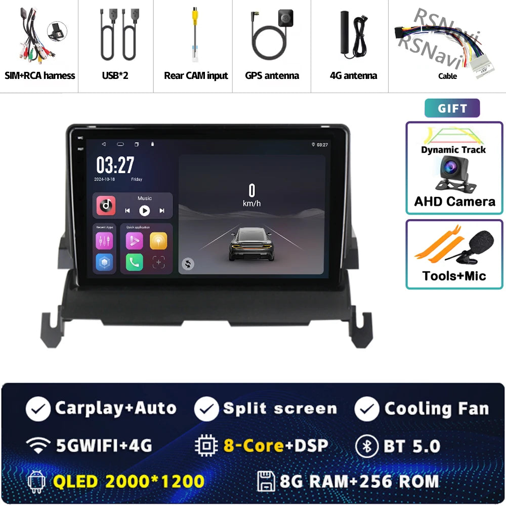 Android 14 CarPlay Car Radio for Dodge Journey 2009 2010 2011 2012 Multimedia Navigation GPS Stereo Auto video Head Unit 2 DIN