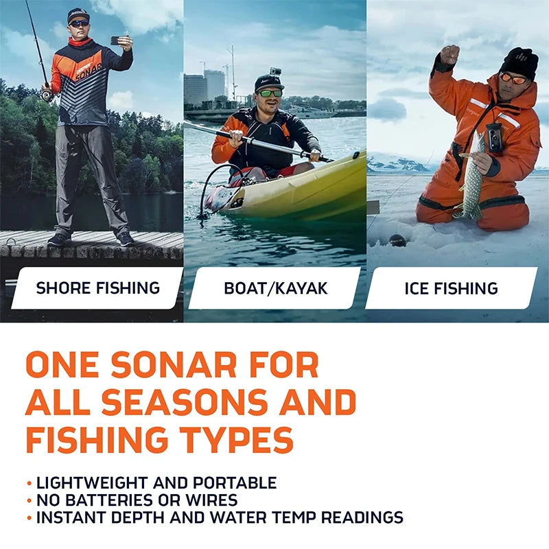 Deeper PRO Plus 2.0 Castable and Portable WiFi Fish Finder Depth Finder for Kayaks Boats on Shore Ice Fishing / Smart Sonar