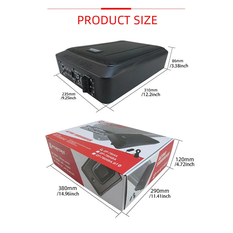 New ultra-thin car subwoofer QP-7904A-6X9inch high-power 1000W car stereo modified stereo speakers