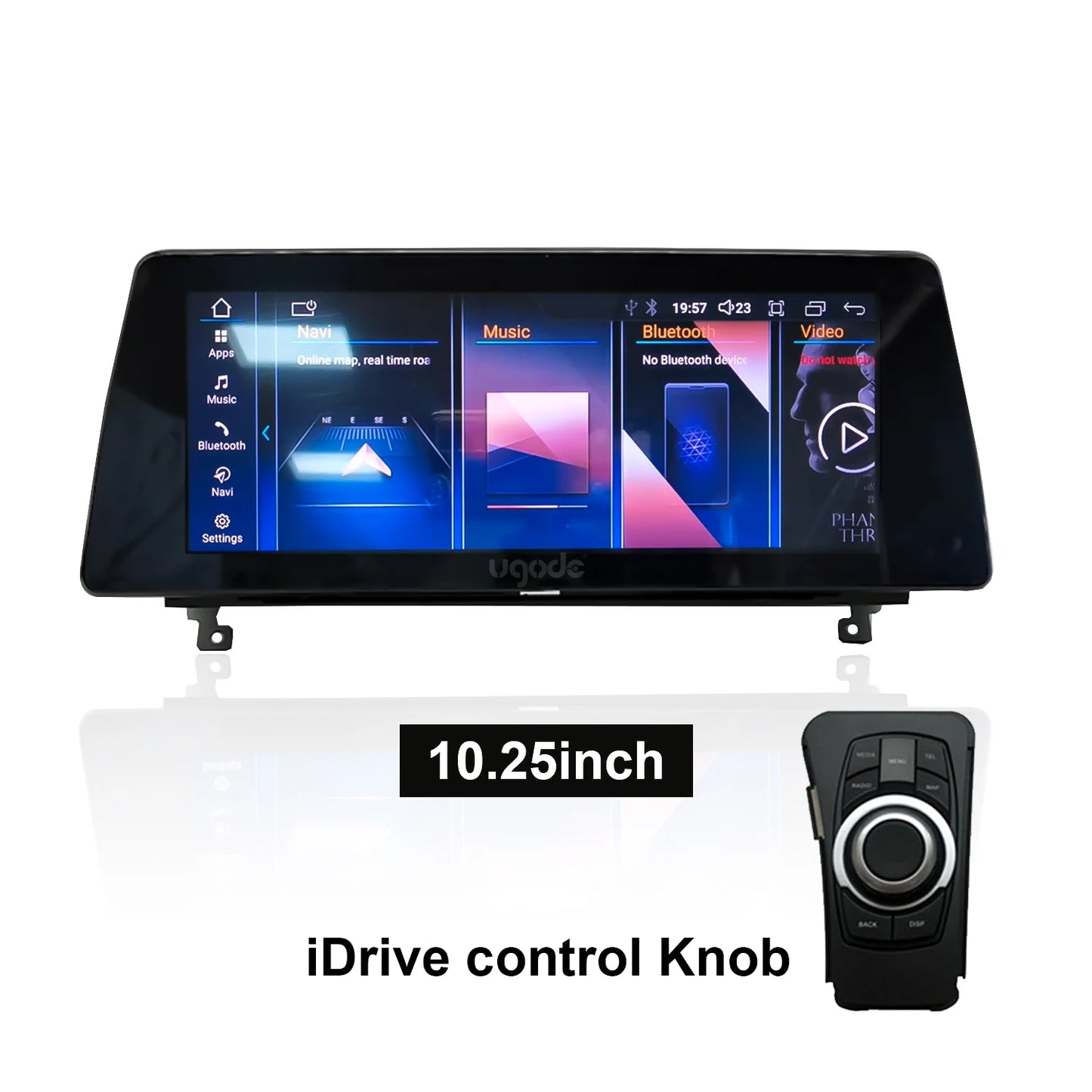 Ugode 12.3'' Android 13 Screen Display Wireless CarPlay Head Unit AUTO For BMW Z4 E89 Car Multimedia Video Players GPS Bluetooth