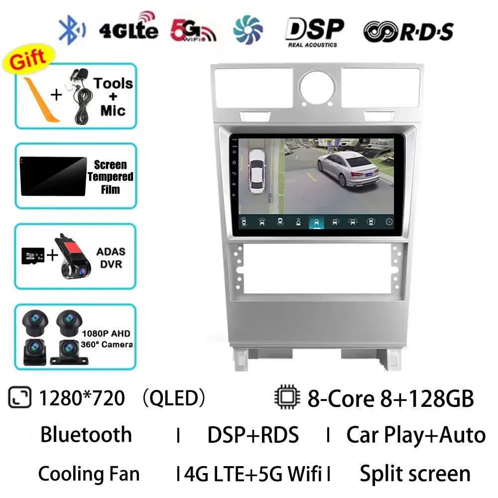 Android 15 Car Radio For Lincoln Navigator 2002 - 2006 GPS Wireless Carplay Auto Multimedia Player Navi Head Unit Stereo QLED BT