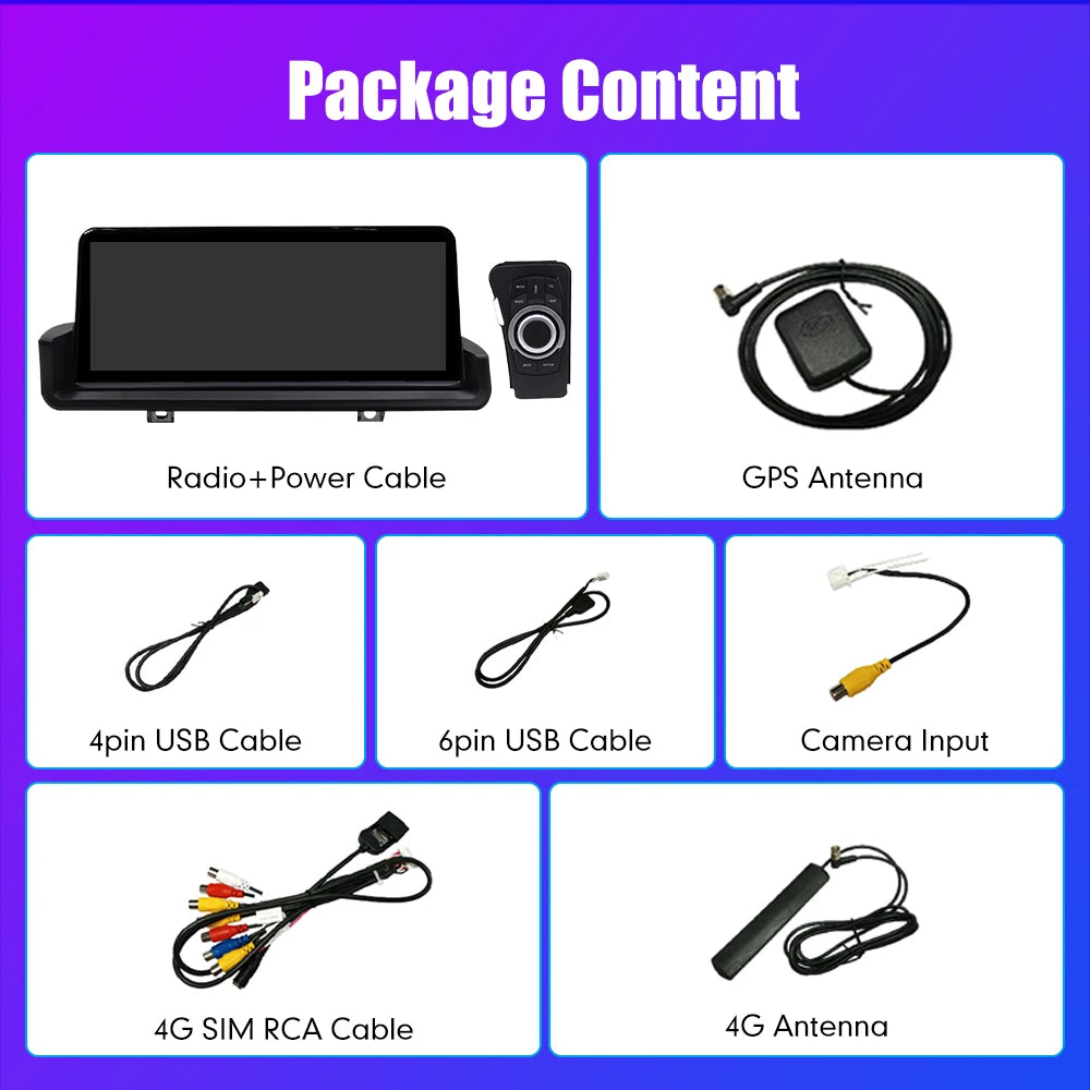 10.25" Android Car Radio For BMW 3 Series E90 2006-2011 No Original Screen GPS Navigation Multimedia Player Carplay Android Auto