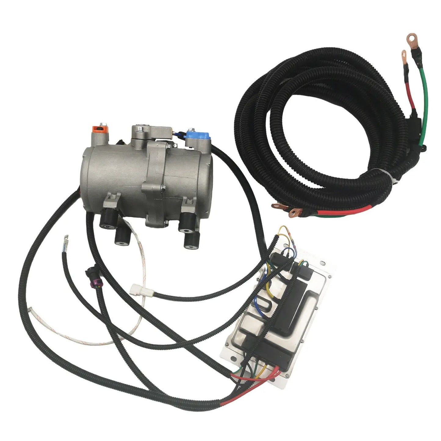 Car Electric Air Conditioner A/C air Conditioning Compressor Set 12V With Control Panel for Truck Bus Automotive Boat Tractor