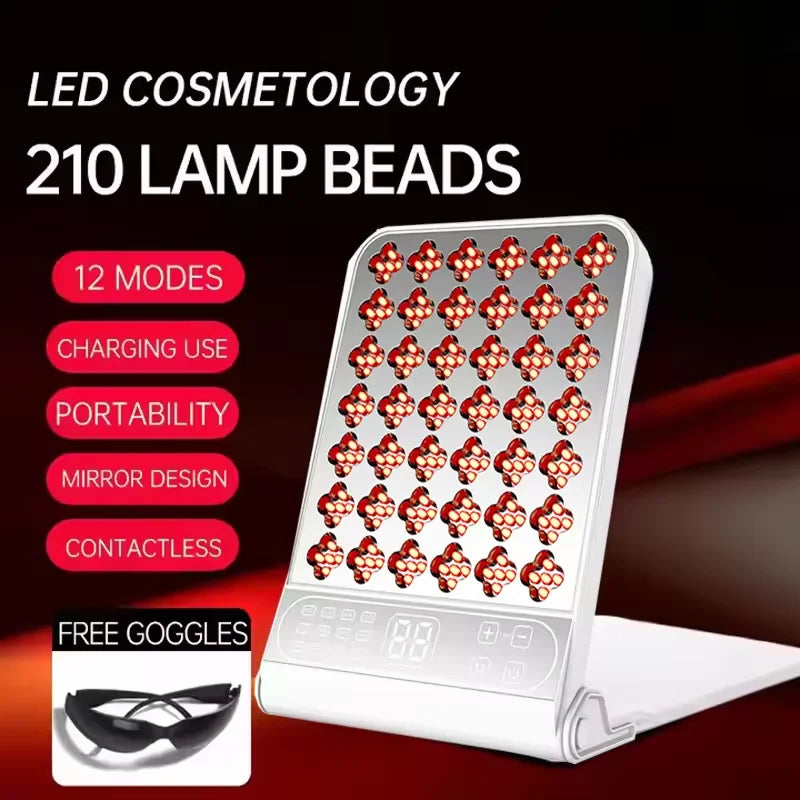 Newest Portable Beauty Health Device LED Red Light Face Therapy Device Skin Whitening Skin Care Facial Machine Home Use