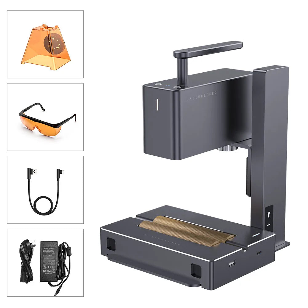 LaserPecker 450nm Laser Engraver Portable Handheld MINI Engraver Machine For Cutting Wood Metal Leather LOGO Mark LP2