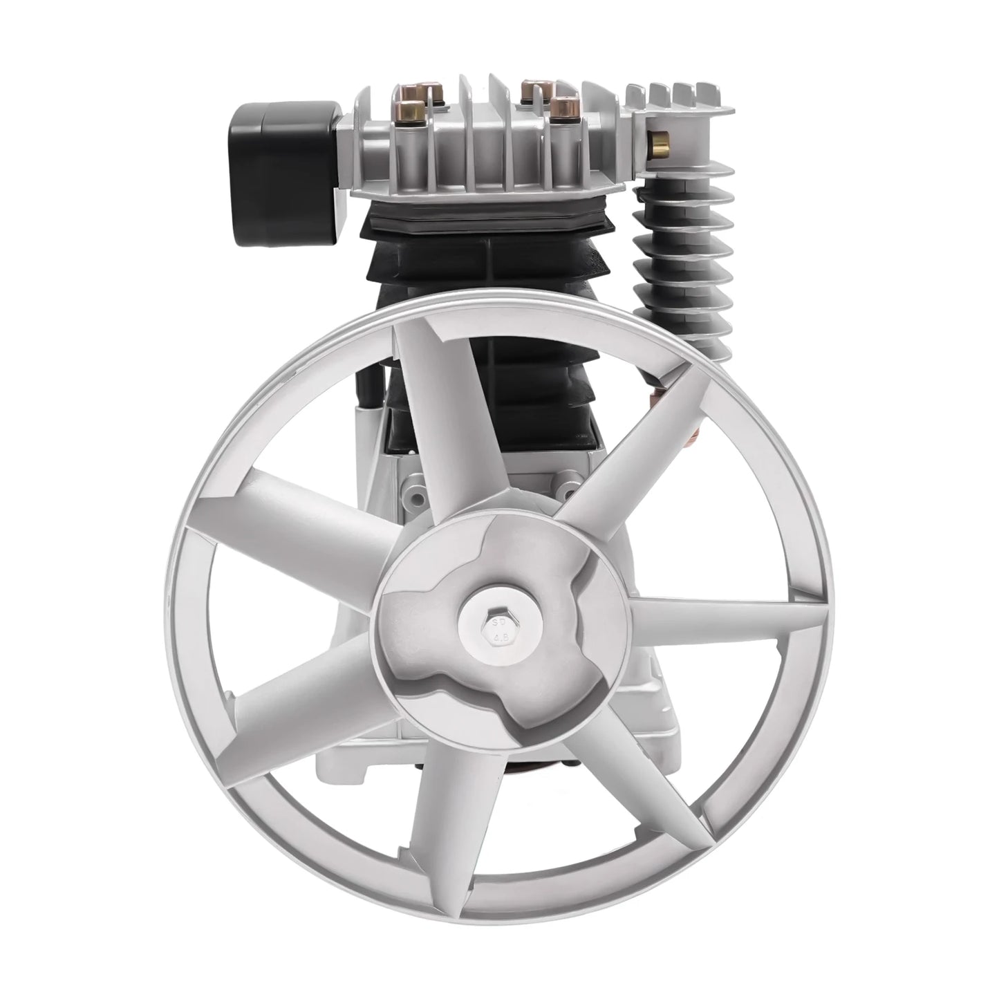 3HP Air Compressor Pump Head Piston Compressor Dual Cylinder Design 960rpm Outstanding Heat Dissipation Low Noise
